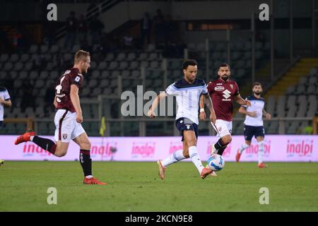 Felipe Anderson de SS Lazio pendant la série Un match entre le FC de Turin et le SS Lazio au Stadio Olimpico Grande Torino, à Turin, le 23 septembre 2021 en Italie (photo d'Alberto Gandolfo/NurPhoto) Banque D'Images