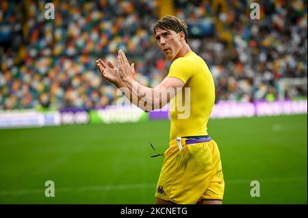 c pendant le football italien série A match Udinese Calcio contre ACF Fiorentina sur settembre 26, 2021 au stade Friuli - Dacia Arena à Udine, Italie (photo d'Ettore Griffoni/LiveMedia/NurPhoto) Banque D'Images