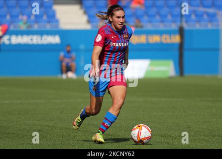 Mariona Caldentey pendant le match entre le FC Barcelone et Deportivo Alaves Gloriosas, correspondant à la semaine 5 de la Liga Iberdrola, joué au stade Johan Cruyff, le 02th octobre 2021, à Barcelone, Espagne. -- (photo par Urbanandsport/NurPhoto) Banque D'Images