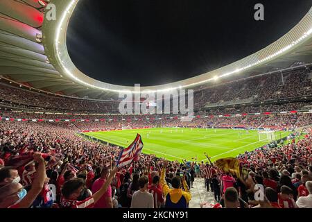 Stade pendant le match de la Liga entre l'Atlético de Madrid et le FC Barcelone au stade Wanda Metropolitano à Madrid, Espagne. (Photo par DAX Images/NurPhoto) Banque D'Images