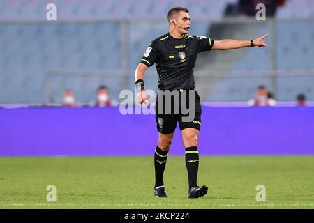 Simone Sozza (Referee) pendant le football italien série A match ACF Fiorentina vs SSC Napoli sur 03 octobre 2021 au stade Artemio Franchi à Florence, Italie (photo de Lisa Guglielmi/LiveMedia/NurPhoto) Banque D'Images