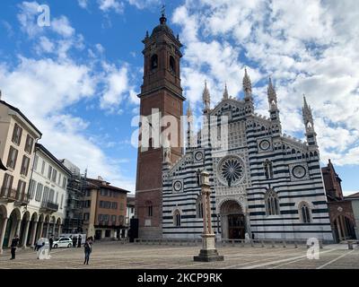Cathédrale de Monza à Monza, Italie sur 5 octobre 2021. (Photo de Jakub Porzycki/NurPhoto) Banque D'Images