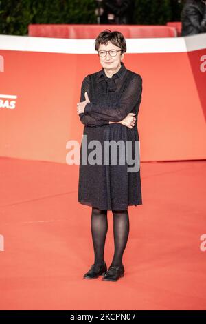 Donatella Di Pietrantonio assiste au tapis rouge du film 'l'Arminuta' lors du Festival du film de Rome 2021 sur 15 octobre 2021 à Rome, en Italie, en 16th. (Photo de Mauro Fagiani/NurPhoto) Banque D'Images