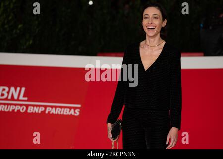Elena Lietti assiste au tapis rouge du film 'l'Arminuta' lors du Festival 2021 du film de Rome 16th sur 15 octobre 2021 à Rome, Italie (photo de Luca Carlino/NurPhoto) Banque D'Images