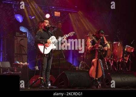 Spectacle des rois de Gypsy par André Reyes au Coliseu do Porto, sur 23 octobre 2021, Porto, Portugal (photo de Rita Franca/NurPhoto) Banque D'Images