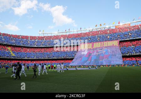 Match entre le FC Barcelone et le Real Madrid, correspondant à la semaine 10 de la Liga Santandere, joué au Camp Nou Stadium, le 24th octobre 2021, à Barcelone, Espagne. -- (photo par Urbanandsport/NurPhoto) Banque D'Images