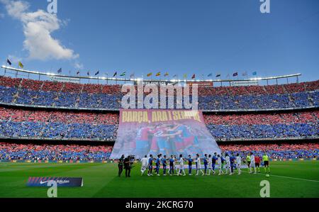 Match entre le FC Barcelone et le Real Madrid, correspondant à la semaine 10 de la Liga Santandere, joué au Camp Nou Stadium, le 24th octobre 2021, à Barcelone, Espagne. -- (photo par Urbanandsport/NurPhoto) Banque D'Images