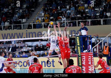 Matey Kaziyski (ITAS Trentin) pendant le volley-ball Championnat italien de superligue de Serie A Men ITAS Trentin contre Cucine Lube Civitanova sur 31 octobre 2021 au Pala Trento à Trento, Italie (photo de Lorena Bonapace/LiveMedia/NurPhoto) Banque D'Images