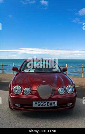 Jaguar S-Type. Le 100 à Blackpool 2022. Banque D'Images