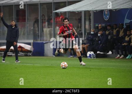 Sandro Tonali de l'AC Milan Champions League groupe B match entre l'AC Milan et Porto FC au stade San Siro, sur 03 novembre 2021 à Milan, Italie (photo par Mairo Cinquetti/NurPhoto) Banque D'Images