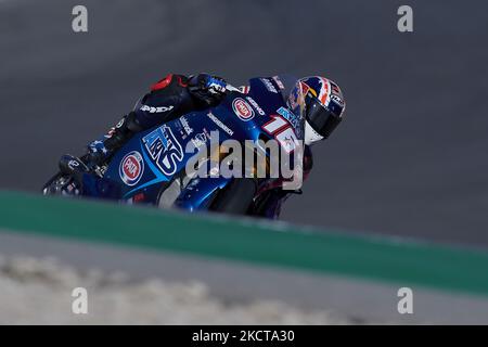 Joe Roberts (16) des Etats-Unis et Italtrans Racing Team Kalex pendant la pratique libre de Grande Premio Brembo do Algarve à Autodromo do Algarve sur 5 novembre 2021 à Lagoa, Algarve, Faro. (Photo de Jose Breton/Pics action/NurPhoto) Banque D'Images