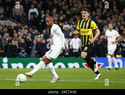 Lucas Moura, de Tottenham Hotspur, s'est exprimé lors de l'Europa Conference League Group G entre Tottenham Hotspur et Vitesse au stade Tottenham Hotspur, Londres, Angleterre, le 04th novembre 2021 (photo d'action Foto Sport/NurPhoto) Banque D'Images