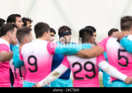 TRÉVISE, ITA. NOVEMBRE 9th Julian Montoya pendant la session de formation Los Pumas avant leur international d'automne au Stadio Comunale di Monigo, Trévise le mardi 9th novembre 2021. (Photo de Juan Gasperini/MI News/NurPhoto) Banque D'Images