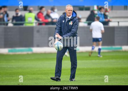 Kieran Crowley (entraîneur-chef Italie) lors du match de rugby de la coupe des Nations d'automne 2021, Italie contre Argentine sur 13 novembre 2021 au stade Monigo de Trévise, Italie (photo d'Ettore Griffoni/LiveMedia/NurPhoto) Banque D'Images