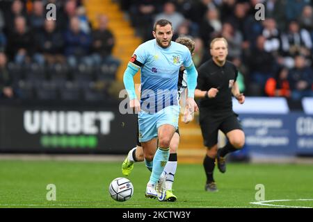 Jamey Osborne, de Solihull Moors, court avec le ballon lors du match de la Vanarama National League entre Notts County et Solihull Moors à Meadow Lane, Nottingham, le samedi 13th novembre 2021. (Photo de Jon Hobley/MI News/NurPhoto) Banque D'Images