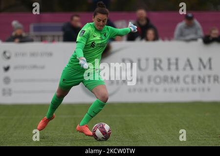 Rachael Laws of Liverpool lors du match de championnat féminin FA entre Durham Women FC et Liverpool au château de Maiden, à Durham City, le dimanche 14th novembre 2021. (Photo de Mark Fletcher/MI News/NurPhoto) Banque D'Images