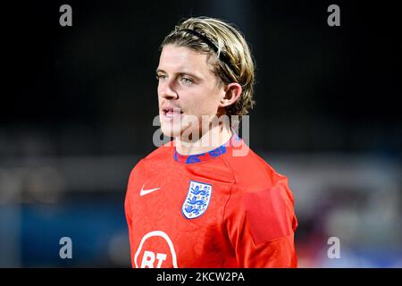 Conor Gallagher d'Angleterre pendant la coupe du monde de la FIFA Qatar 2022 qualificatifs de coupe du monde - Saint-Marin contre l'Angleterre sur 15 novembre 2021 au stade de Saint-Marin à Saint-Marin, République de Saint-Marin (photo par Ettore Griffoni/LiveMedia/NurPhoto) Banque D'Images