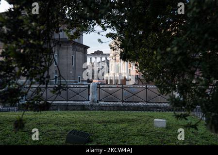 Vue du Forum romain de via dei Fori Imperiali, Rome, 14 novembre 2021. (Photo par Andrea Savorani Neri/NurPhoto) Banque D'Images