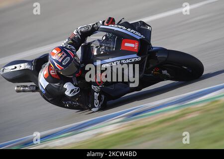 Fabio Di Giannantonio (49) d'Italie et Gresini Racing MotoGP lors de l'essai de la nouvelle saison MotoGP 2022 à Circuito Jerez - Angel Nieto sur 18 novembre 2021 à Jerez de la Frontera, Espagne. (Photo de Jose Breton/Pics action/NurPhoto) Banque D'Images