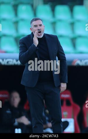 L'entraîneur Cristiano Lucarelli (Ternana) pendant la Ligue italienne de championnat de football BKT Ternana Calcio vs COMME Cittadella sur 20 novembre 2021 au Stadio Libero Liberati à Terni, Italie (photo par Luca Marchetti/LiveMedia/NurPhoto) Banque D'Images