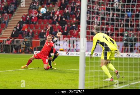 Julian Ryerson du FC Berlin pendant l'Union Berlin contre Rb Leipzig, Bundesliga, au stade Union Berlin, Berlin, Allemagne sur 3 décembre 2021. (Photo par Ulrik Pedersen/NurPhoto) Banque D'Images