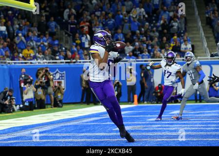 February 3, 2022: Minnesota Vikings wide receiver Justin Jefferson (18)  during the NFC Pro Bowl Practice at Las Vegas Ballpark in Las Vegas,  Nevada. Darren Lee/(Photo by Darren Lee/CSM/Sipa USA Stock Photo 