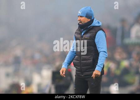 Marseille, France. 7th avril 2022. Entraîneur Jorge Sampaoli comme entraîneur de Marseille lors d'un match de football de la Ligue des conférences de l'UEFA entre l'Olympique Marseille et le PAOK FC (Credit image: © Giannis Papanikos/ZUMA Press Wire) Banque D'Images