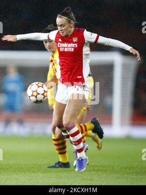 Caitlin Foord d'Arsenal pendant la Ligue des champions de la femme Groupe C entre Arsenal Women et Barcelone Femenino au stade Emirates, Crawly, le 09th décembre 2021 (photo par action Foto Sport/NurPhoto) Banque D'Images