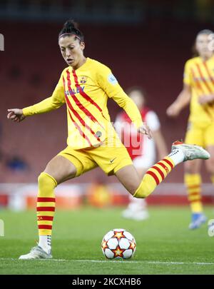 Kheira Hamraoui du FC Barcelona Femeni pendant le groupe C de la Ligue des champions des femmes entre Arsenal Women et Barcelona Femenino au stade Emirates, Crawly, le 09th décembre 2021 (photo par action Foto Sport/NurPhoto) Banque D'Images