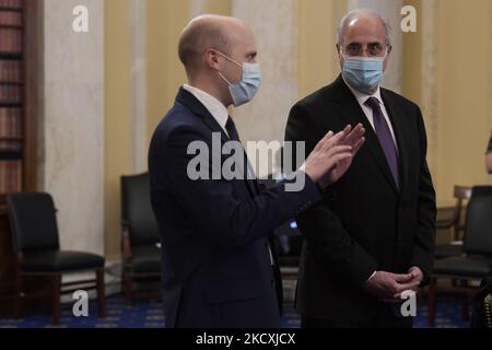 MICHAEL Bolton, inspecteur général de la police du Capitole DES ÉTATS-UNIS, lors d'une audition sur l'attaque de surveillance de 06 janvier contre le Capitole, aujourd'hui sur 07 décembre 2021 au Sénat de Russell/Capitol Hill à Washington DC, États-Unis. (Photo de Lénine Nolly/NurPhoto) Banque D'Images