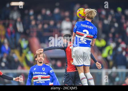 BARTOSZ BERESZYNSKI (Sampdoria) pendant le football italien série A match Gênes CFC vs UC Sampdoria on 10 décembre 2021 au stade Luigi Ferraris de Gênes, Italie (photo de Danilo Vigo/LiveMedia/NurPhoto) Banque D'Images