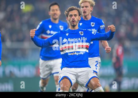 BARTOSZ BERESZYNSKI (Sampdoria) pendant le football italien série A match Gênes CFC vs UC Sampdoria on 10 décembre 2021 au stade Luigi Ferraris de Gênes, Italie (photo de Danilo Vigo/LiveMedia/NurPhoto) Banque D'Images