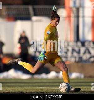 Francesca Durante (FC Internazionale) en action pendant le football italien série A Women Match Inter - FC Internazionale vs US Sassuolo sur 11 décembre 2021 au Suning Center de Milan, Italie (photo de Francesco Scaccianoce/LiveMedia/NurPhoto) Banque D'Images