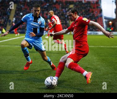 Theo Archibald (en prêt de Lincoln City) de Leyton Orient pendant la Sky Bet League 2 entre Leyton Orient et Crawley Town à Brisbane Road, Londres, le 11th décembre 2021 (photo par action Foto Sport/NurPhoto) Banque D'Images