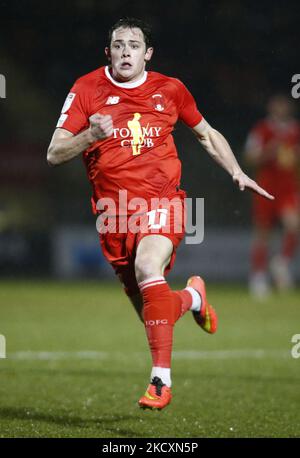 LONDRES, Royaume-Uni, DÉCEMBRE 11:Theo Archibald (en prêt de Lincoln City) de Leyton Orient pendant la Sky Bet League 2 entre Leyton Orient et Crawley Town à Brisbane Road, Londres, le 11th décembre 2021 (photo par action Foto Sport/NurPhoto) Banque D'Images