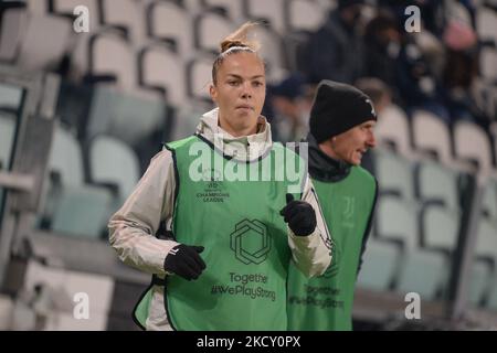 Andrea Staskova de Juventus lors du groupe de l'UEFA Women's Champions League Un match entre Juventus et Servette FC au stade Allianz de 16 décembre 2021 à Turin, en Italie. (Photo par Alberto Gandolfo/NurPhoto) Banque D'Images