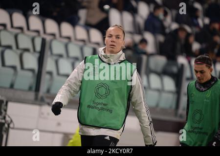 Andrea Staskova de Juventus lors du groupe de l'UEFA Women's Champions League Un match entre Juventus et Servette FC au stade Allianz de 16 décembre 2021 à Turin, en Italie. (Photo par Alberto Gandolfo/NurPhoto) Banque D'Images