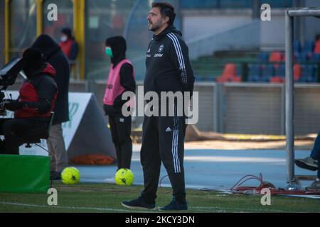 Luca d'Angelo entraîneur Pise pendant le match italien de football série B Cosenza Calcio vs AC Pise sur 18 décembre 2021 au stade San Vito - Gigi Marulla à Cosenza, Italie (photo de Valentina Giannettoni/LiveMedia/NurPhoto) Banque D'Images