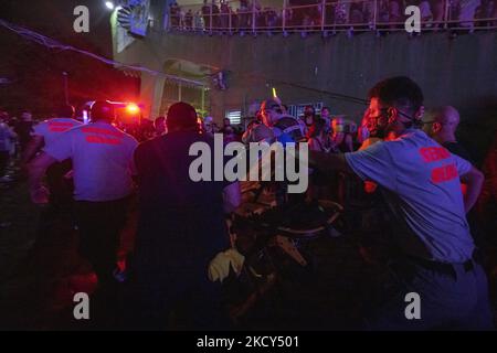 Bad Bunny concert au stade Hiram Bithorn, à San Juan, Porto Rico, sur 10 décembre 2021. (Photo par Alejandro granadillo/NurPhoto) Banque D'Images