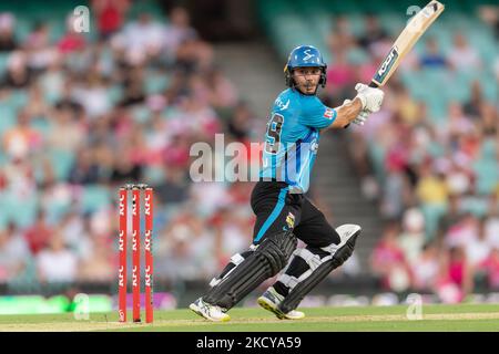 Jonathan Wells, des grévistes, chauve-souris lors du match de la Big Bash League entre les Sixers de Sydney et les grévistes d'Adélaïde au Sydney Cricket Ground, sur 21 décembre 2021, à Sydney, en Australie. (Usage éditorial uniquement) Banque D'Images