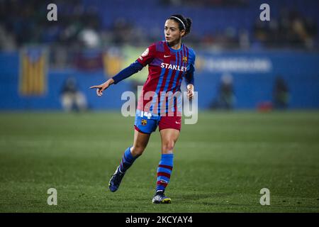 14 Aitana Bonmati du FC Barcelone pendant le match la Liga Iberdrola entre le FC Barcelone et Madrid CFF au stade Johan Cruyff sur 22 décembre 2021 à Barcelone, Espagne. (Photo par Xavier Bonilla/NurPhoto) Banque D'Images