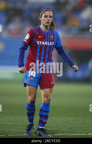 14 Aitana Bonmati du FC Barcelone pendant le match la Liga Iberdrola entre le FC Barcelone et Madrid CFF au stade Johan Cruyff sur 22 décembre 2021 à Barcelone, Espagne. (Photo par Xavier Bonilla/NurPhoto) Banque D'Images