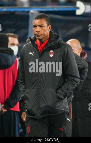 Nelson de Jesus Silva alias Dida (Milan) gardien de but entraîneur pendant le football italien série A match Empoli FC vs AC Milan sur 22 décembre 2021 au stade Carlo Castellani à Empoli, Italie (photo de Fabio Fagiolini/LiveMedia/NurPhoto) Banque D'Images