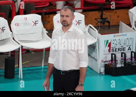 grbic nikola (1Â° sir safety conad pérouse) pendant le Volleyball Italien Serie A Men SuperLeague Championship Sir safety Conad Pérouse vs Volley Verona sur 29 décembre 2021 au PalaBarton à Pérouse, Italie (photo par Loris Cerquiglini/LiveMedia/NurPhoto) Banque D'Images