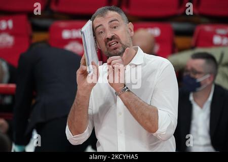 grbic nikola (1Â° sir safety conad pérouse) pendant le Volleyball Italien Serie A Men SuperLeague Championship Sir safety Conad Pérouse vs Volley Verona sur 29 décembre 2021 au PalaBarton à Pérouse, Italie (photo par Loris Cerquiglini/LiveMedia/NurPhoto) Banque D'Images