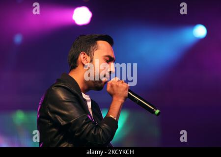 Chanteur indo-canadien le PropheC se produit pendant le Festival d'été de l'Asie du Sud à Mississauga, Ontario, Canada, on 11 juillet 2015. Le PropheC est un artiste Urban Desi qui a attiré l'attention des fans et des stations de radio en Inde, aux États-Unis et au Royaume-Uni (photo de Creative Touch Imaging Ltd./NurPhoto) Banque D'Images