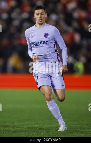 15 Clément Lenglet du FC Barcelone pendant le match de la Liga Santander entre le RCD Mallorca et le FC Barcelone au stade son Moix sur 02 janvier 2022 à Majorque, Espagne. (Photo par Xavier Bonilla/NurPhoto) Banque D'Images