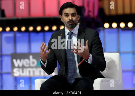 Lisbonne, Portugal. 4th novembre 2022. LE PDG DE la Fondation OMS, Anil Soni, s'exprime lors du Sommet Internet 2022 à Lisbonne, au Portugal, sur 4 novembre 2022. (Image de crédit : © Pedro Fiuza/ZUMA Press Wire) Banque D'Images