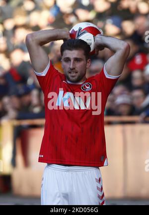 Ben Purrington, de Charlton Athletic, lors de la troisième ronde de la coupe FA entre Charlton Atheltic et Norwich City au ValleyStadium, Londres, le 09th janvier 2022 (photo d'action Foto Sport/NurPhoto) Banque D'Images