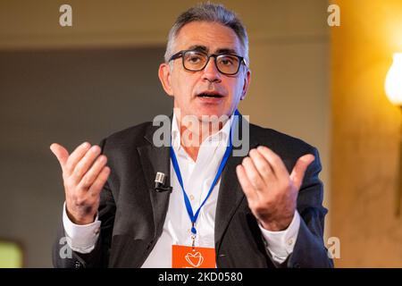 Fabrizio Pregliasco assiste au musée il Tempo Della Salute au Museo Nazionale della Scienza e della Tecnologia Leonardo da Vinci on 05 novembre 2021 à Milan, Italie. (Photo par Alessandro Bremec/NurPhoto) Banque D'Images